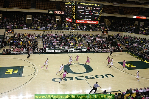 Videographer's bird's eye view of Mac Court.