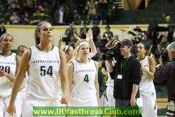 Final score of WNIT 3rd round:  UO 57 - Cal 71