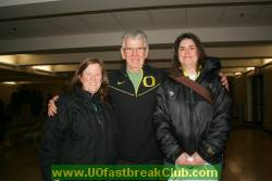 "Coach for the Day" Karen and Dune with Coach Westhead.