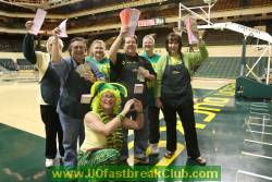 The Fast Break Club Half-time BINGO volunteer crew.