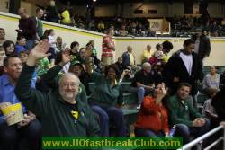 Family Corner at Mac Court!  Player's families and guests often can be found cheering in Section 16.