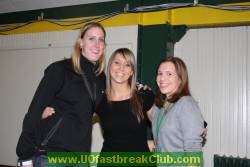 Honorary Captain Cathrine Kraayeveld and UO staff Janelll Begstrom & Andria Wenzel